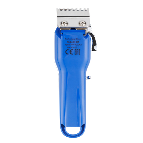 Машинка для стрижки  NEON BLUE, аккум\сет, 6000 об\мин, нож 45 мм, 0,8 - 2,0 мм, 6 нас DEWAL 03-081 Blue